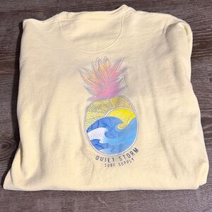 Quiet Storm Surf Supply Yellow Sweatshirt